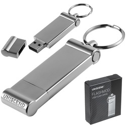 Флэш-карта Uniscend, USB, 8 Гб, в фирменной коробке с ложементом, металл
