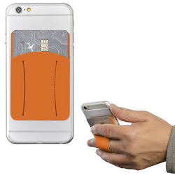 Футляр для кредитных и дисконтных карт для крепления на мобильный телефон, силикон