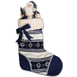 Носок для подарков с Дедом Морозом (h=30см)