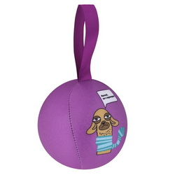 Новогодний шарик-антистресс с добрыми пожеланиями и советами, спандекс, полипропиленовые шарики, цвет фиолетовый
