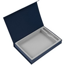 Подарочная коробка с ложементом под ежедневник и ручку, переплетный картон
