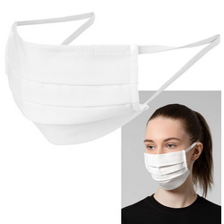 Многоразовая двухслойная маска для лица с носовым фиксатором, М, хлолпок 100%