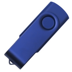 Флеш-карта USB с покрытием софт-тач, 16Гб, пластик, металл