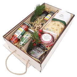 Подарочный набор "Европейский" в деревянной коробке: ита