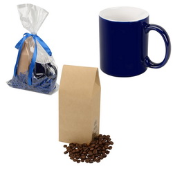 Подарочный набор: керамическая кружка и зерновой купаж кофе №112, 100г