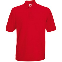 Рубашка-поло XXL, 100% хлопок, плотность 180 г/кв.м, цвет красный
