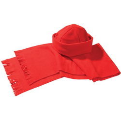 Комплект: шарф и шапка из флиса плотностью 260г/м кв.