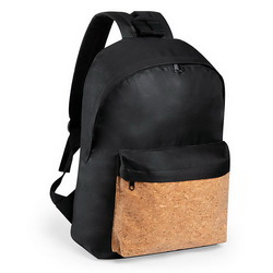 Рюкзак с внешним карманом из натуральной пробки, полиэстр