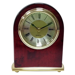 Настольные часы "Бонн" в индивидуальной упаковке, дерево, стекло, металл
