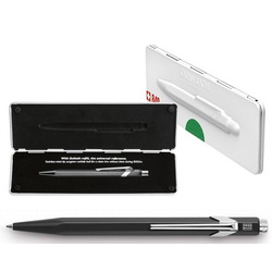 Ручка шариковая Carandache Office Classic black, металл (алюминий), в подарочной коробке
