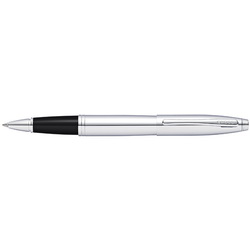 Ручка-роллер Selectip Cross Calais Lustrous Chrome, в подарочной коробке, латунь, покрытая полированным хромом, детали дизайна - хром