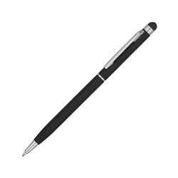 Ручка-стилус шариковая "Ancona" c покрытием soft-touch, металл