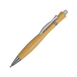 Ручка шариковая "Bamboo", бамбук, пластик, металл