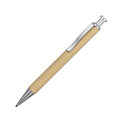 Ручка "Wood" шариковая , бамбук, металл