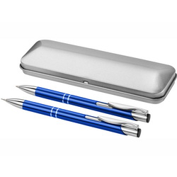 Набор Дублин: ручка шариковая и карандаш в футляре, металл