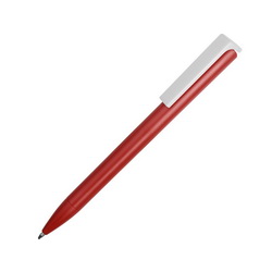 Ручка шариковая "Араменго" с белым клипом, пластик