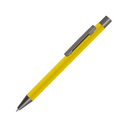 Ручка шариковая «STRAIGHT GUM» soft-touch с зеркальной гравировкой, металл