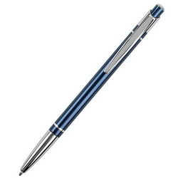 Ручка шариковая "Note" c серебристыми деталями, алюминий, пластик