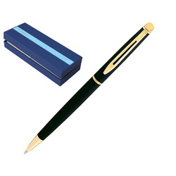 Ручка Waterman шариковая «Hemisphere Mars Black GT M» , латунь, лак, отделка - позолота 23К