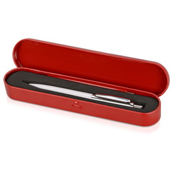 Футляр для одной ручки, металл, цвет красный
