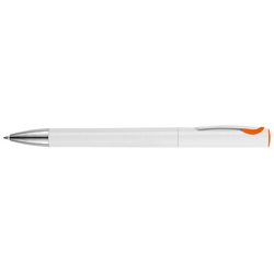 Ручка Тонга шариковая с цветной вставкой на клипе, пластик