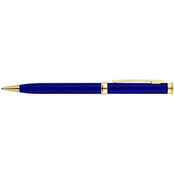 Ручка Крит шариковая с золотистыми деталями, металл