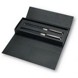 Набор Image Black Line:роллер и шариковая ручка в подарочном футляре, черный