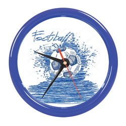 Часы настенные для рекламной полиграфической вставки d205 мм, пластик. Поставляются без батареек