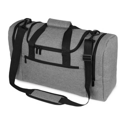 Дорожная сумка с 2-мя отделениями на молнии и плечевым ремнем, полиэстр