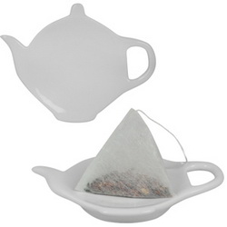Подставка для чайных пакетиков в виде чайничка, фарфор