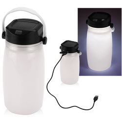 Складная силиконовая бутылочка с функцией зарядного устройства и фонариком, силикон, пластик