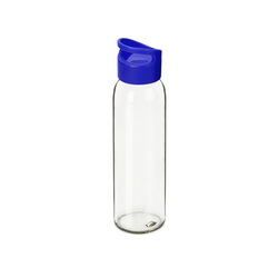 Стеклянная бутылка с пластиковой крышкой, 500 мл, можно мыть в посудомоечной машине, силикатное стекло, полипропилен