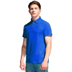 Рубашка-поло на трех пуговицах ХS-5XL, 185 г/м2, 65% хлопок, 35% полиэстр