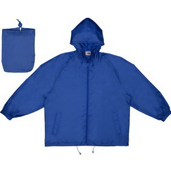 Куртка-ветровка мужская с чехлом, М, 100 % полиэстр