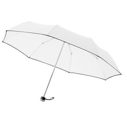 Зонт складной Balmain с контрастной отделкой, в чехле. В сложенном виде - 24см, полиэстр