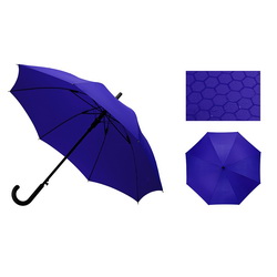 Зонт-трость полуавтомат с проявляющимся рисунком, ручка с покрытием софт-тач, каркас снабжен специальной системой противоветровой защиты, эпонж