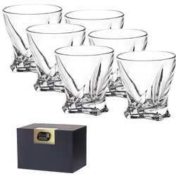Набор стаканов для виски, 6 шт. по 340 мл, хрустальное стекло, в подарочной коробке