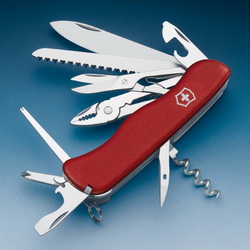 Нож армейский Victorinox (Швейцария), 18 функций, красный