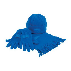 Комплект: шапка, шарф, 150х24 см и перчатки, флис