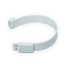 Флэш-карта USB, 8Gb, силиконовый браслет