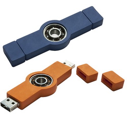 Флэш-карта USB "Спиннер", 8 Гб, ПВХ, металлический подшипник. Минимальный тираж 20 штук