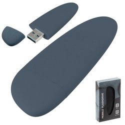 Флэш-карта USB 3.0, 16 Гб, с покрытием, имитирующим камень, в индивидуальной упаковке, пластик