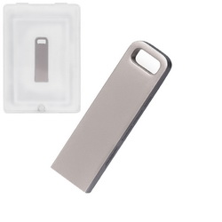Флеш-карта USB с защитой от брызг и пыли в подарочной коробке, 16Gb, металл