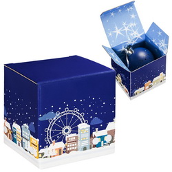 Сборная коробка "Снегопад" для подарков, микрогофрокартон