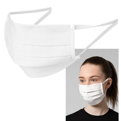 Многоразовая двухслойная маска для лица с носовым фиксатором, L, хлолпок 100%