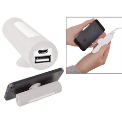 Универсальное зарядное устройство (2200 mAh) c креплением-присоской, кабель с разъемами для зарядки iPhone 4/4S, 5/5S/5C,6, Micro USB, пластик, силикон